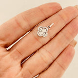 Dije Trebol 1g / 2cm Oro Blanco 18K