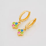 Candongas Trebol 2.15g / 2cm Oro Amarillo 18K