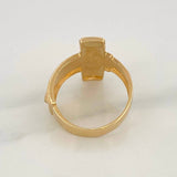 Anillo Cruz Cristo 6.55g / T8 3/4 Oro Amarillo 18K