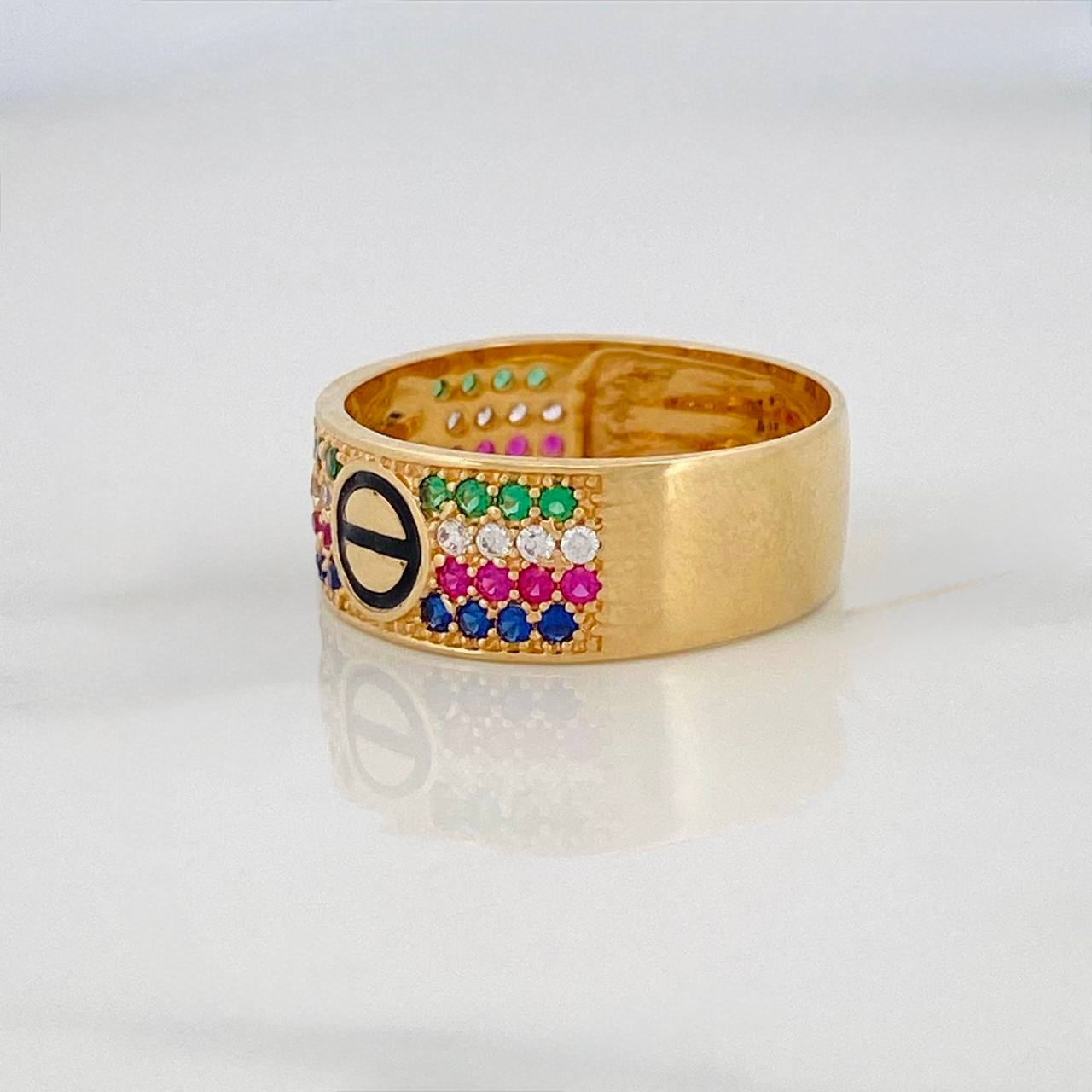 Anillo Tornillo 6.15g / T10 1/4 Oro Amarillo 18K