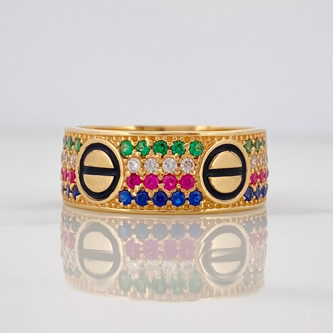Anillo Tornillo 6.15g / T10 1/4 Oro Amarillo 18K