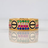 Anillo Tornillo 6.15g / T10 1/4 Oro Amarillo 18K