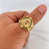 Anillo Virgen de Guadalupe 9.95g / T9 1/2 Oro Amarillo 18K