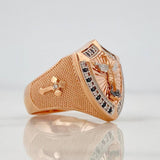 Anillo San Miguel Arcangel 9.45g / T9 1/4 Tres Oros 18K