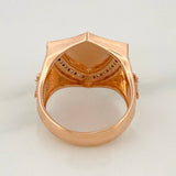 Anillo San Miguel Arcangel 9.45g / T9 1/4 Tres Oros 18K