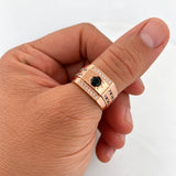 Anillo Halo 5.7g / T9 1/4 Oro Rosa 18K