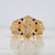 Anillo Signo Peso 7.75g / T9 3/4 Dos Oros Amarillo Blanco 18K