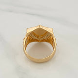 Anillo Escudo San Miguel Arcángel 9.3g / T10 1/4 Tres Oros 18K
