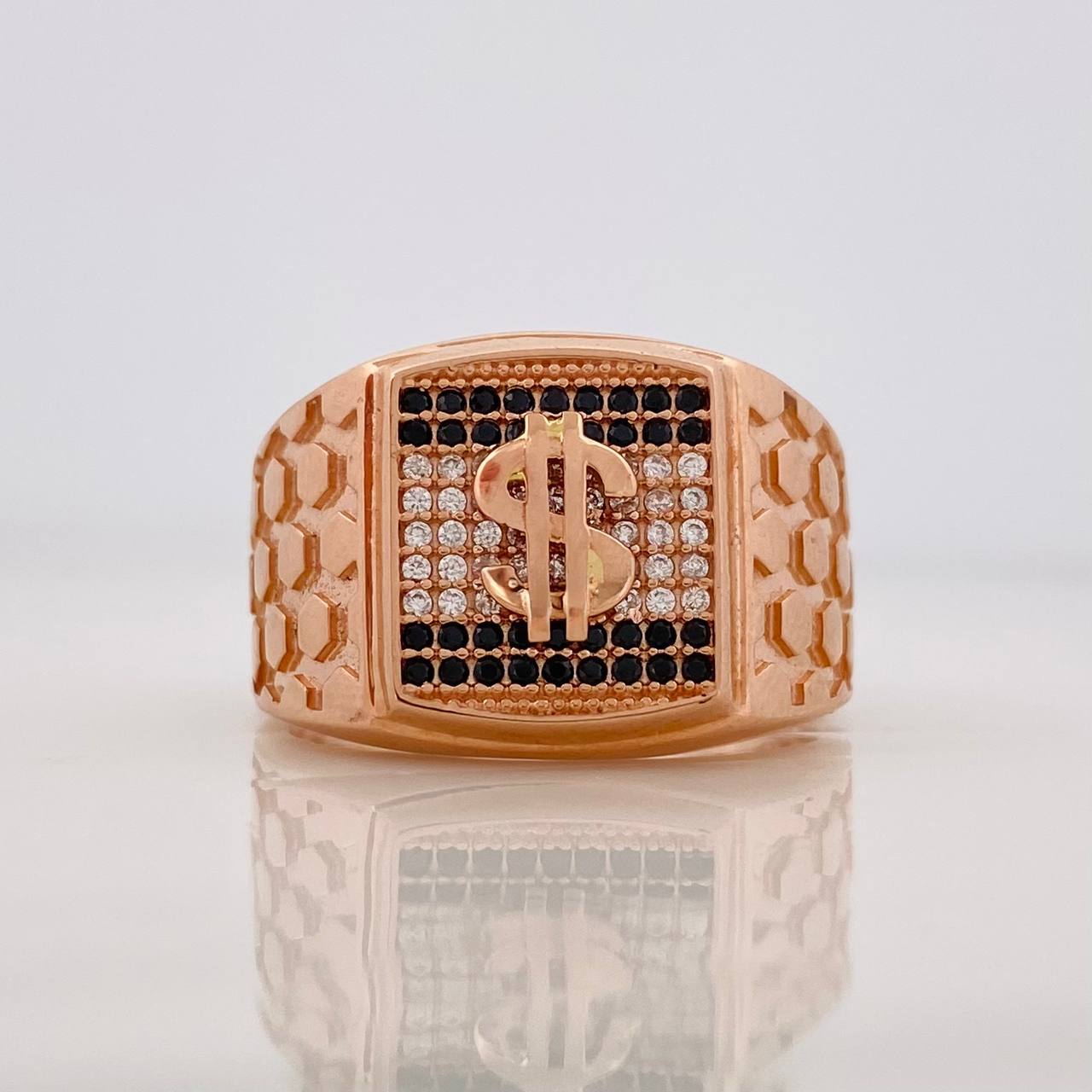 Anillo Signo Peso 8.8g / T10 1/2 Oro Rosa 18K