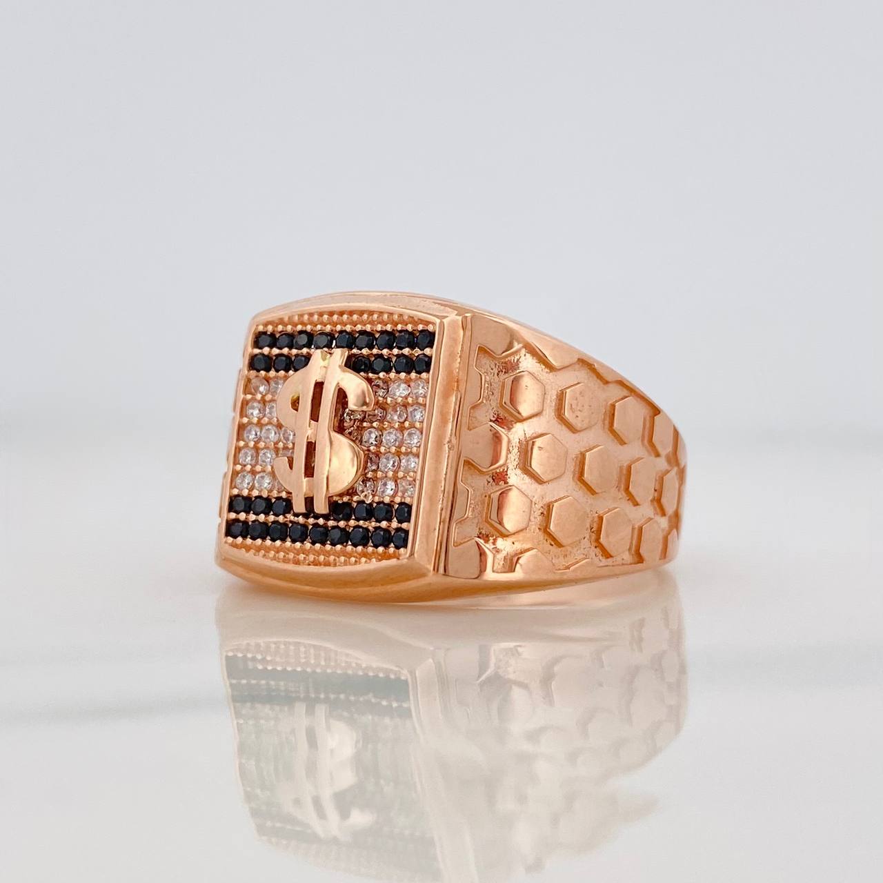 Anillo Signo Peso 8.8g / T10 1/2 Oro Rosa 18K