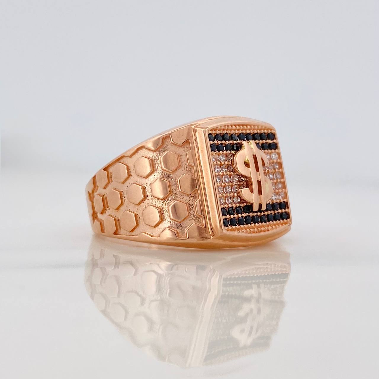 Anillo Signo Peso 8.8g / T10 1/2 Oro Rosa 18K