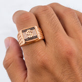 Anillo Signo Peso 8.8g / T10 1/2 Oro Rosa 18K
