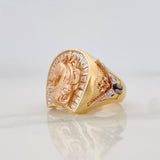 Anillo Herradura Caballo 10.3g / T10 1/2 Tres Oros 18K