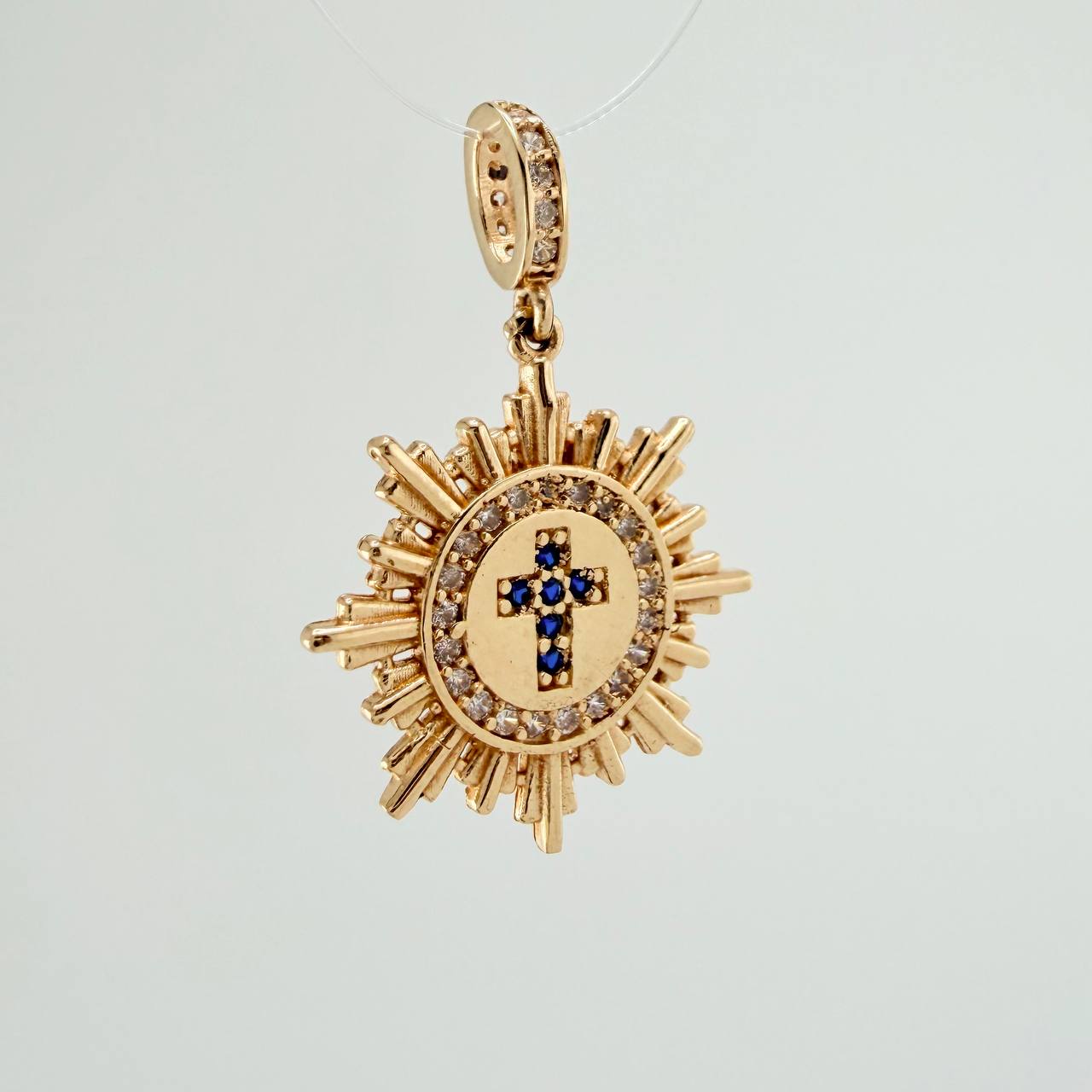 Dije Fragmento Cruz 2.35gr / 2.5cm / Oro Amarillo 18K &