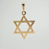 Dije Estrella De David 2.35gr / 4cm / Oro Amarillo 18K