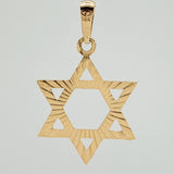 Dije Estrella De David 2.35gr / 4cm / Oro Amarillo 18K