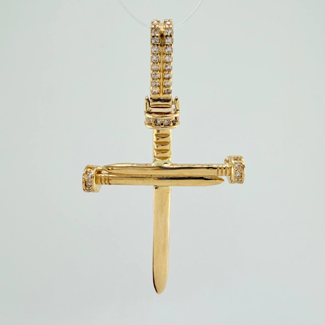 Dije Cruz Clavo 4gr / 4.6cm / Oro Amarillo 18K &