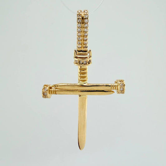 Dije Cruz Clavo 4gr / 4.6cm / Oro Amarillo 18K &