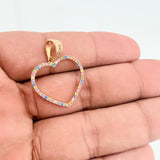 Dije Silueta Corazon 2gr / 3cm / Oro Amarillo 18K &
