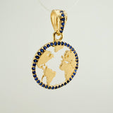 Dije Silueta Tierra 2gr / 2.5cm / Oro Amarillo 18K