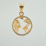 Dije Silueta Tierra 2gr / 2.5cm / Oro Amarillo 18K