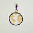 Dije Silueta Tierra 2gr / 2.5cm / Oro Amarillo 18K