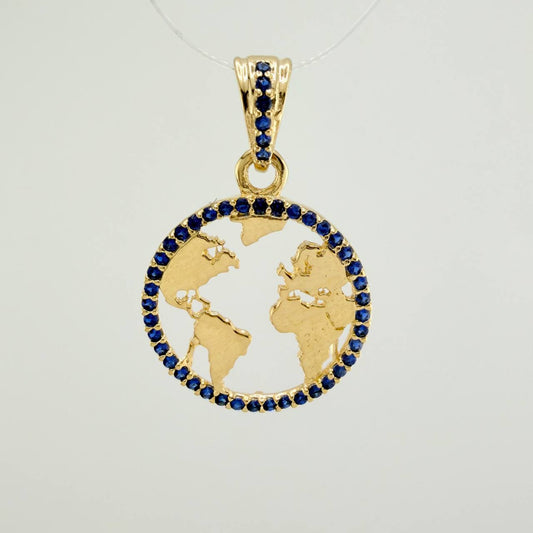 Dije Silueta Tierra 2gr / 2.5cm / Oro Amarillo 18K