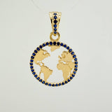 Dije Silueta Tierra 2gr / 2.5cm / Oro Amarillo 18K