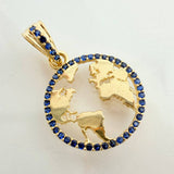 Dije Silueta Tierra 2gr / 2.5cm / Oro Amarillo 18K