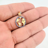 Dije Silueta Tierra 2gr / 2.5cm / Oro Amarillo 18K