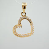 Dije Silueta Corazon  1.2gr / 2.1cm / Oro Amarillo 18K &