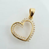 Dije Silueta Corazon  1.2gr / 2.1cm / Oro Amarillo 18K &