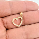 Dije Silueta Corazon  1.2gr / 2.1cm / Oro Amarillo 18K &
