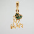 Dije Letras Corazon 1.6gr / 2.4cm / Oro Amarillo 18K