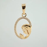 Dije Virgen Maria 1.1gr / 2.4cm / Oro Amarillo 18K &