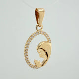 Dije Virgen Maria 1.1gr / 2.4cm / Oro Amarillo 18K &