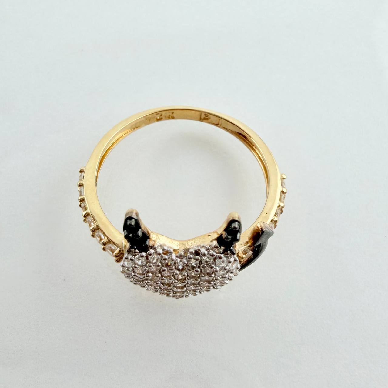 Anillo Corazon Devil 2.55gr / T6 / Tres Oros 18K