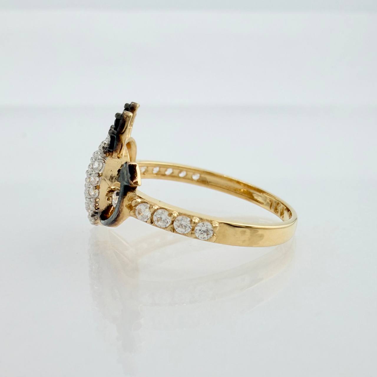 Anillo Corazon Devil 2.55gr / T6 / Tres Oros 18K