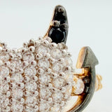 Anillo Corazon Devil 2.55gr / T6 / Tres Oros 18K