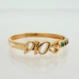 Anillo Dios 1.5gr / T6 / Oro Amarillo 18K &