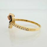 Anillo Ratona 1.95gr / T7 1/4 / Tres Oros 18K