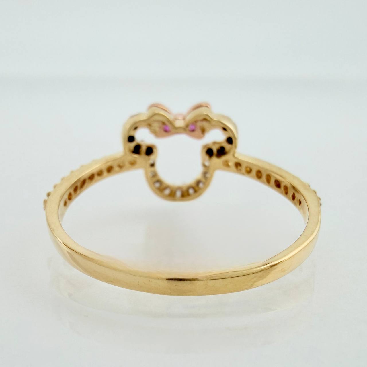 Anillo Ratona 1.95gr / T7 1/4 / Tres Oros 18K