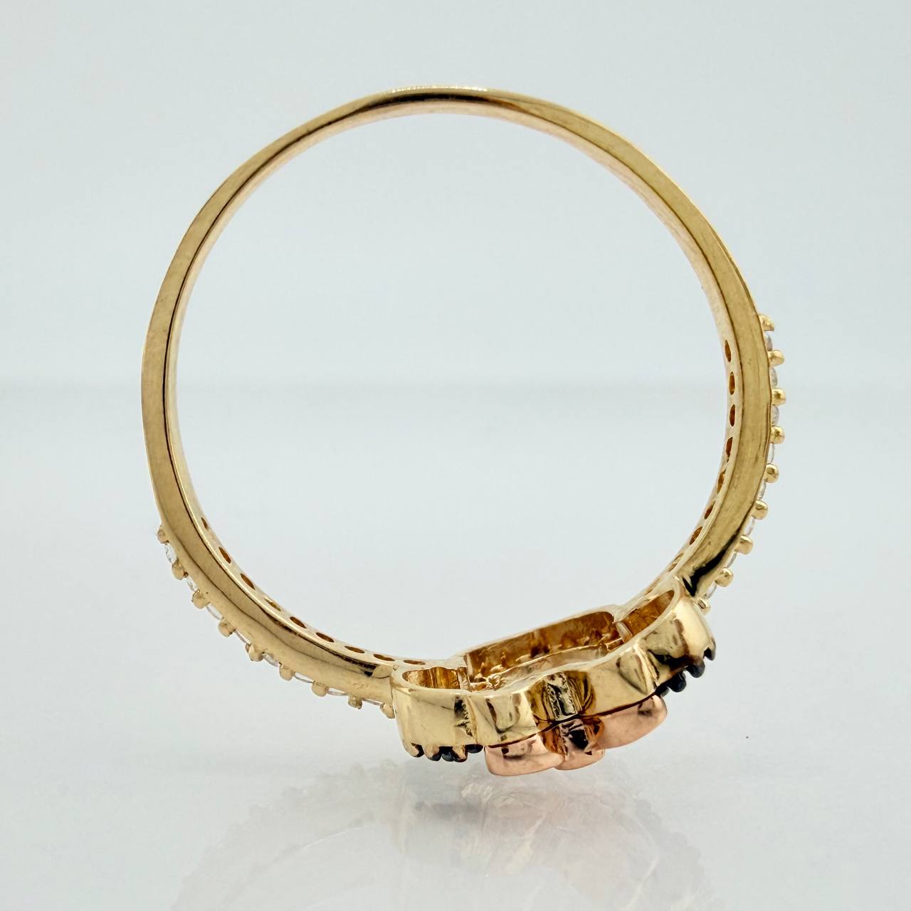 Anillo Ratona 1.95gr / T7 1/4 / Tres Oros 18K