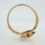Anillo Ratona 1.95gr / T7 1/4 / Tres Oros 18K