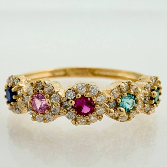 Anillo Churumbela Tupido 2gr / T6 / Oro Amarillo 18K