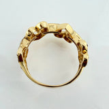 Anillo Corazon 4.15gr / 6 1.2 / Dos Oros Amarillo Blanco 18K
