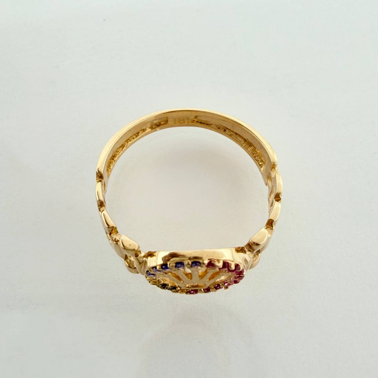 Anillo Correa Corona 2.45gr / T6 1/4 / Oro Amarillo 18K