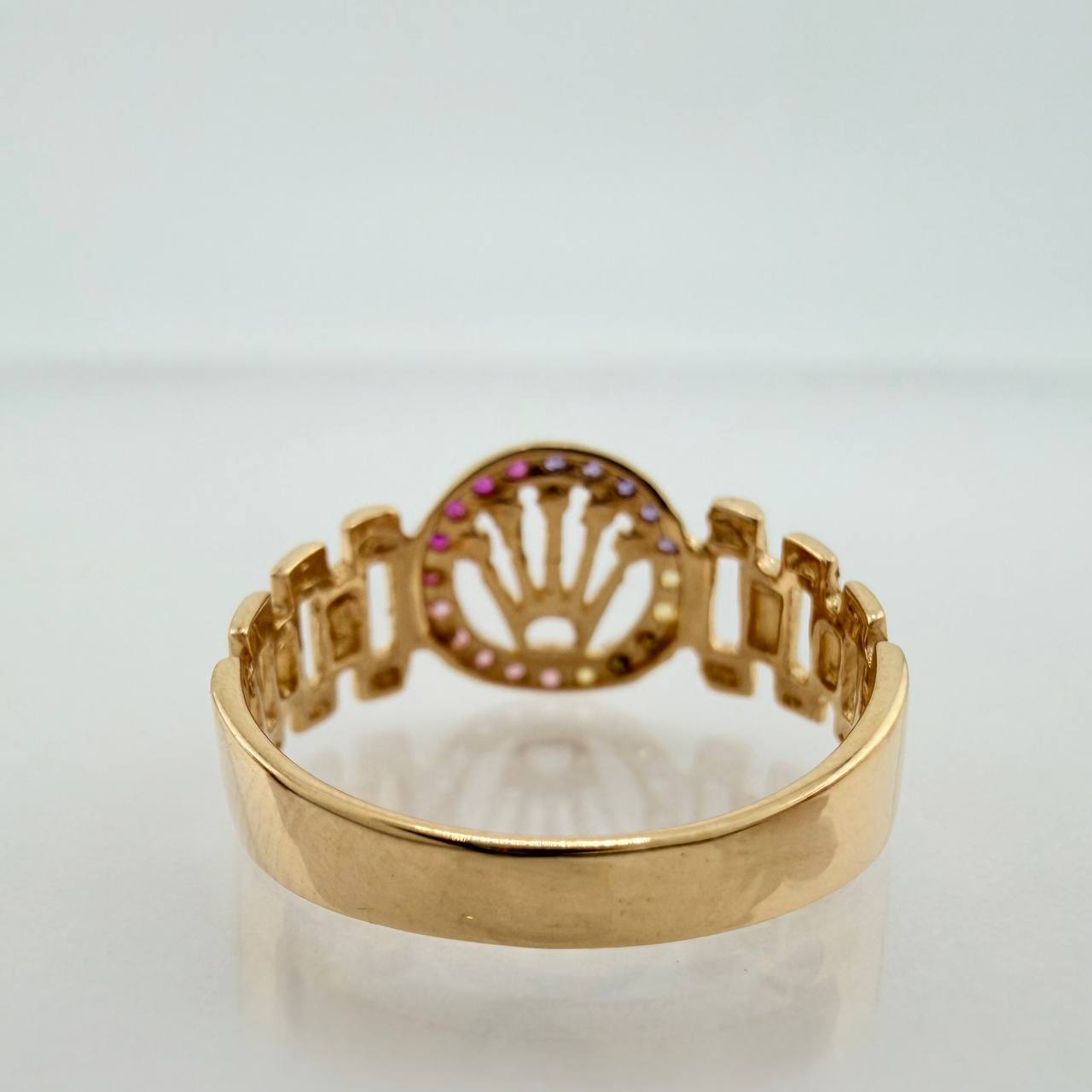 Anillo Correa Corona 2.45gr / T6 1/4 / Oro Amarillo 18K