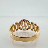 Anillo Correa Corona 2.45gr / T6 1/4 / Oro Amarillo 18K