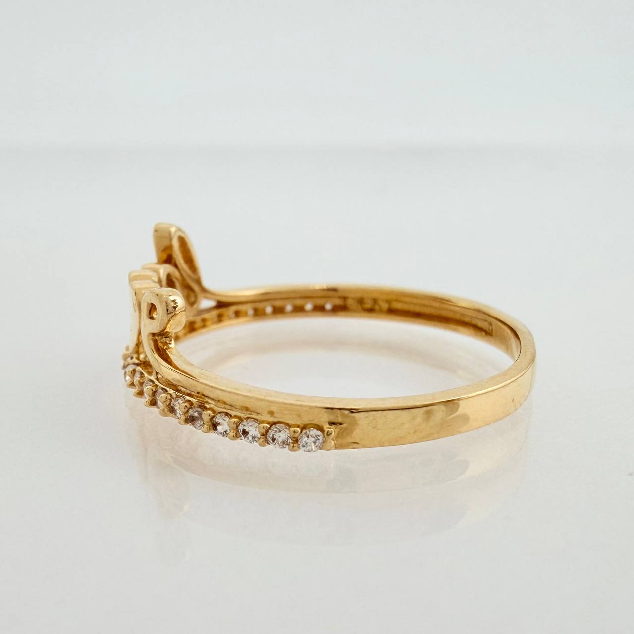 Anillo Love Corazon 1.7gr / T6 1/4 / Oro Amarillo 18K &